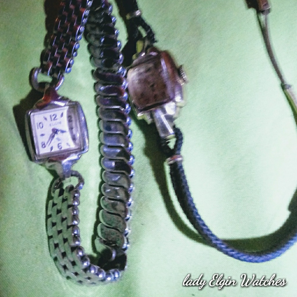 2 vintage Elgin ladies watches